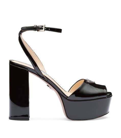 prada platform sandals black|prada platform sandals outlet.